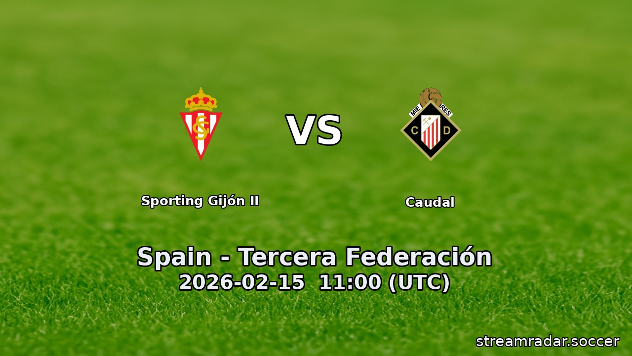 Sporting Gijón II vs Caudal