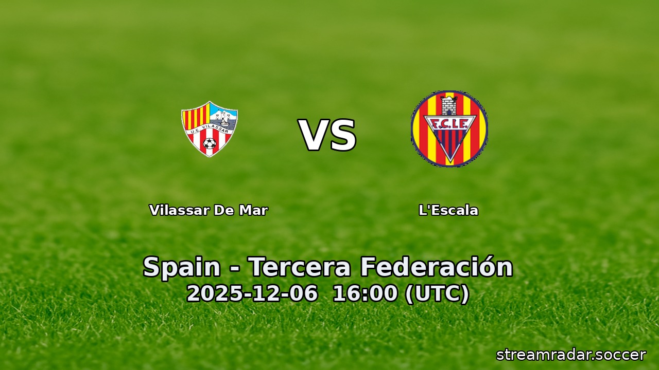 Vilassar De Mar vs L'Escala