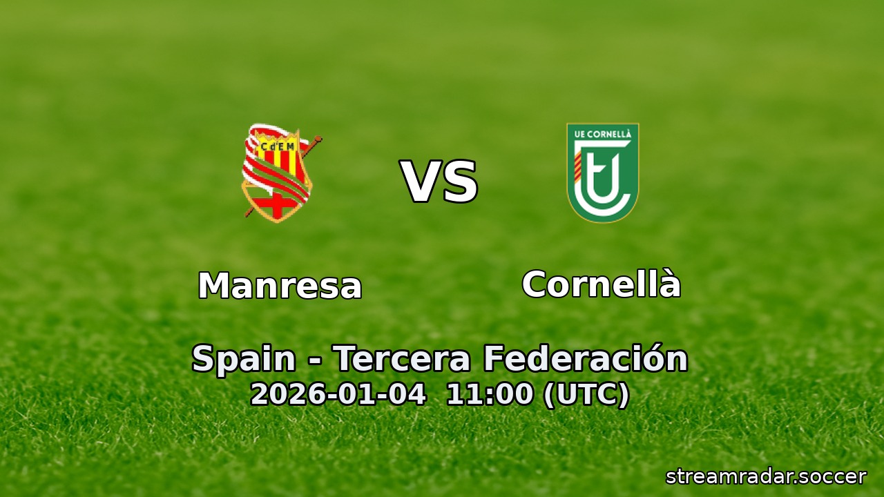 Manresa vs Cornellà