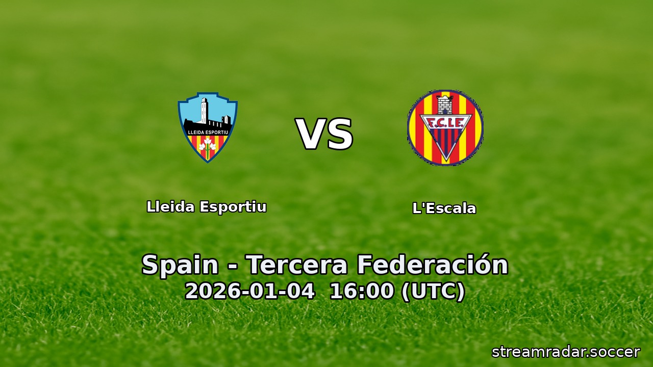 Lleida Esportiu vs L'Escala
