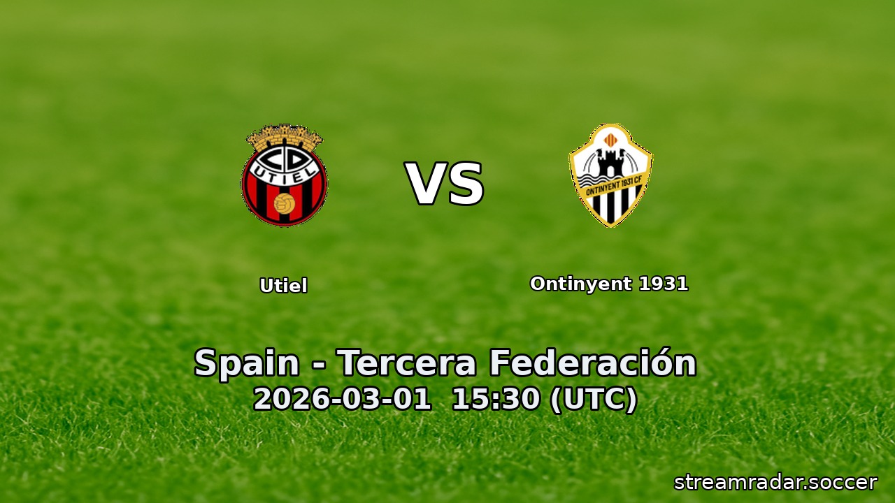 Utiel vs Ontinyent 1931