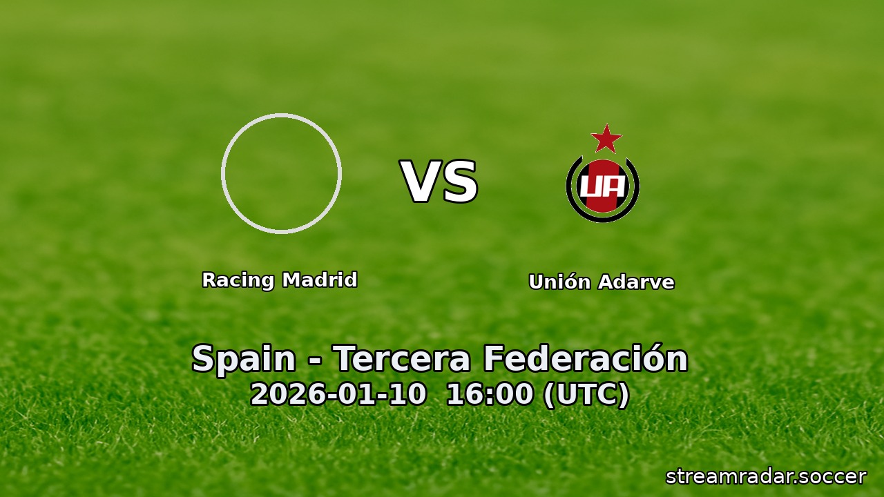 Racing Madrid vs Unión Adarve
