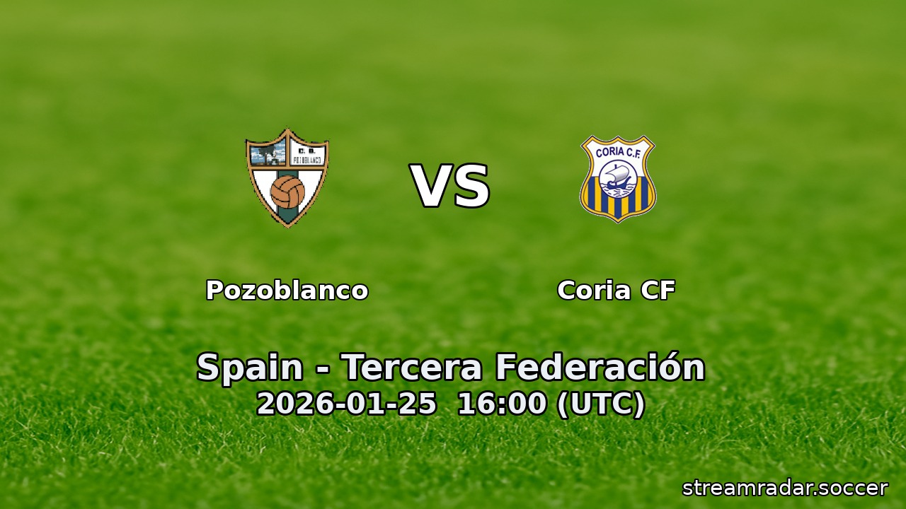 Pozoblanco vs Coria CF