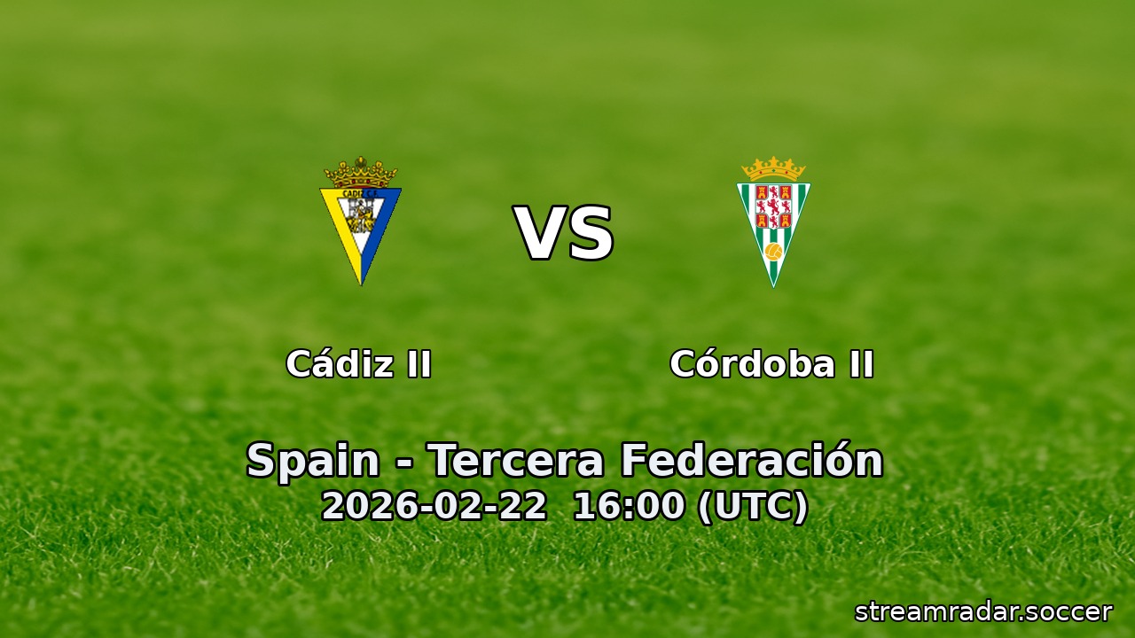 Cádiz II vs Córdoba II