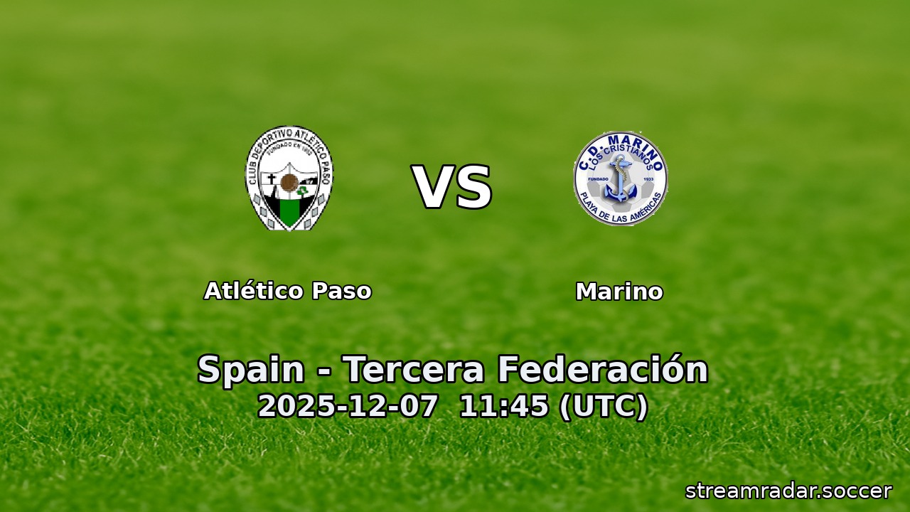 Atlético Paso vs Marino