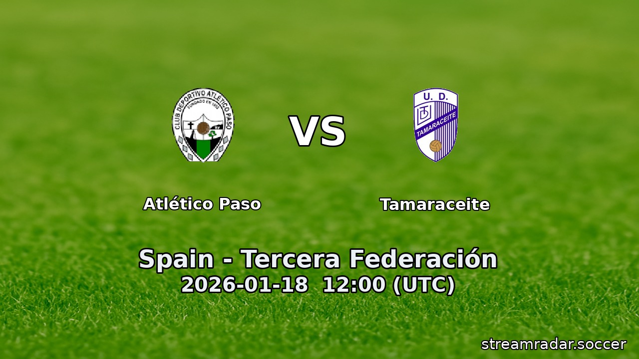 Atlético Paso vs Tamaraceite