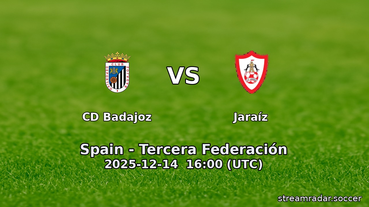 CD Badajoz vs Jaraíz