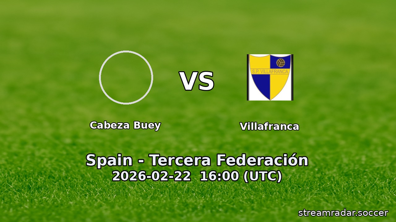Cabeza Buey vs Villafranca