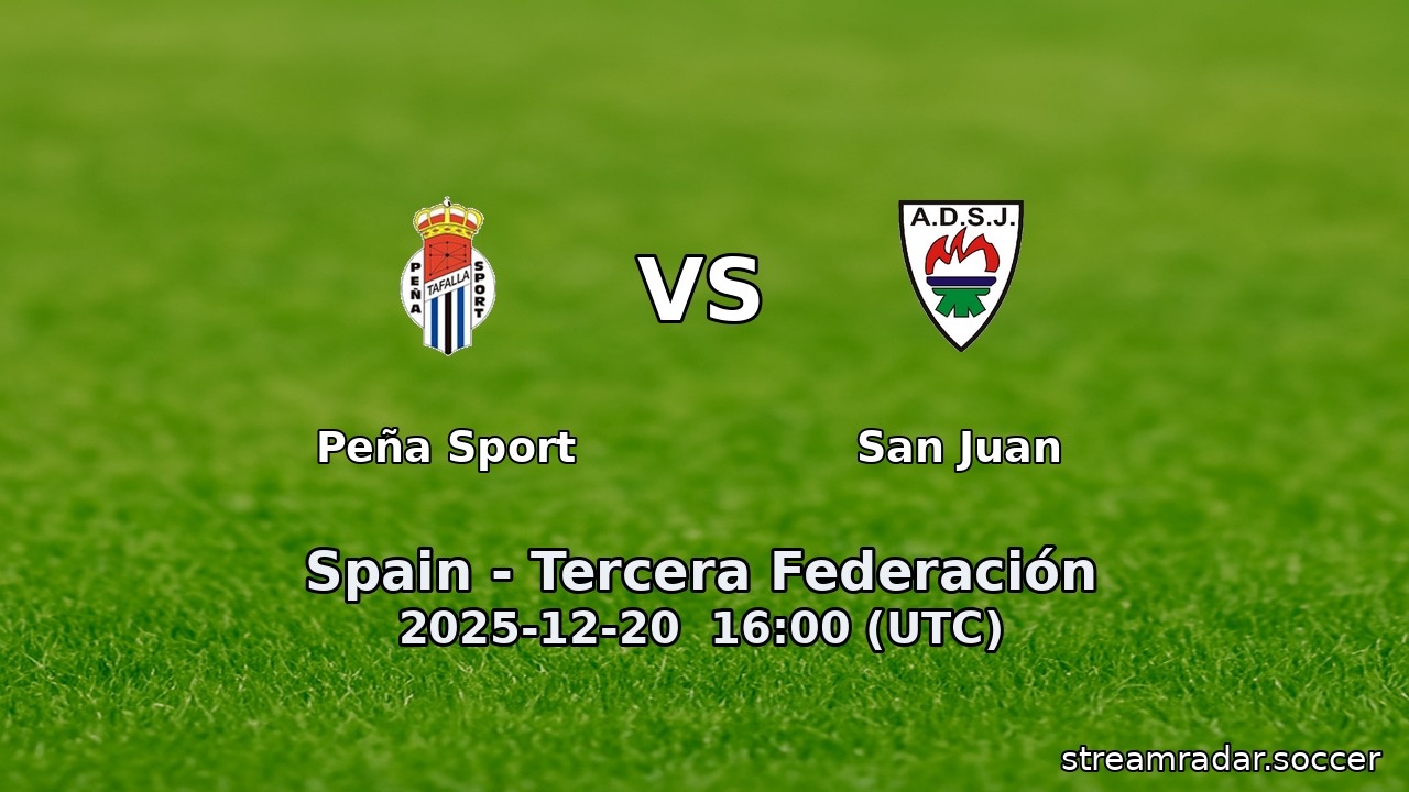 Peña Sport vs San Juan