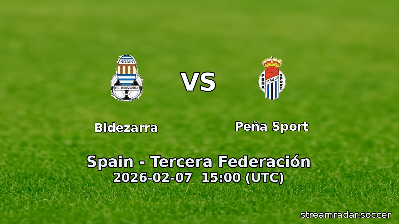 Bidezarra vs Peña Sport