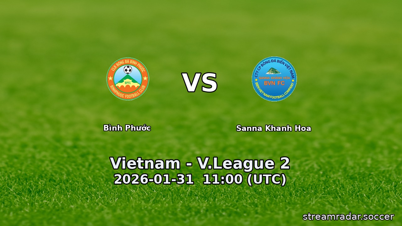 Bình Phước vs Sanna Khanh Hoa