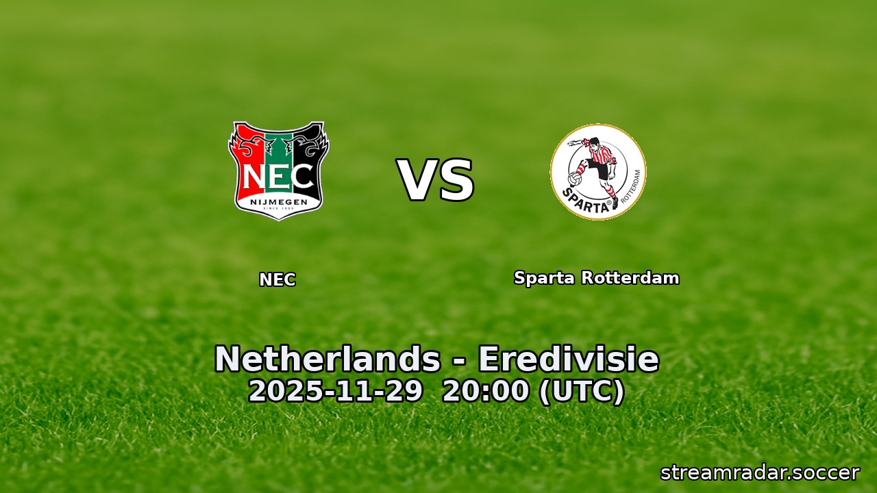 NEC vs Sparta Rotterdam