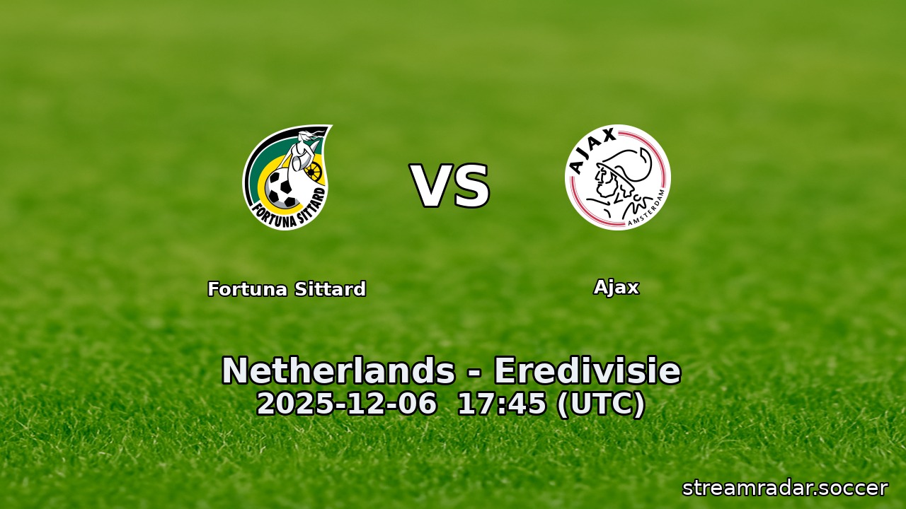Fortuna Sittard vs Ajax