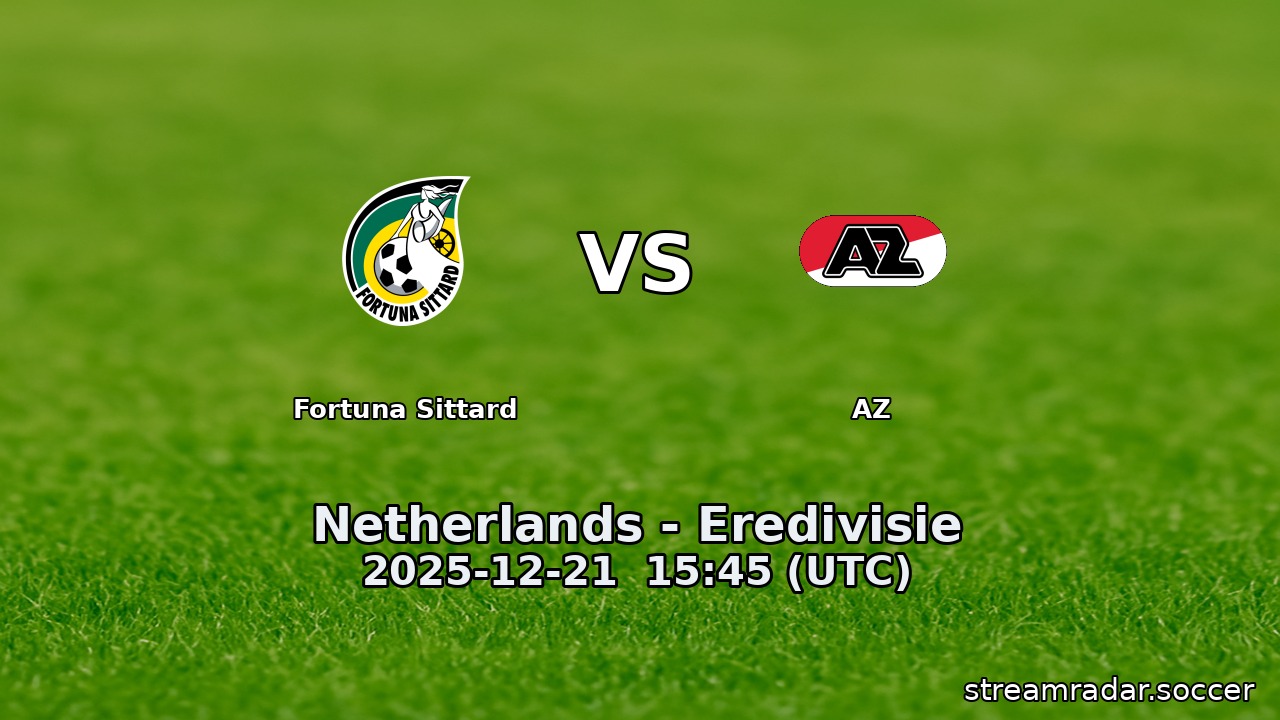 Fortuna Sittard vs AZ