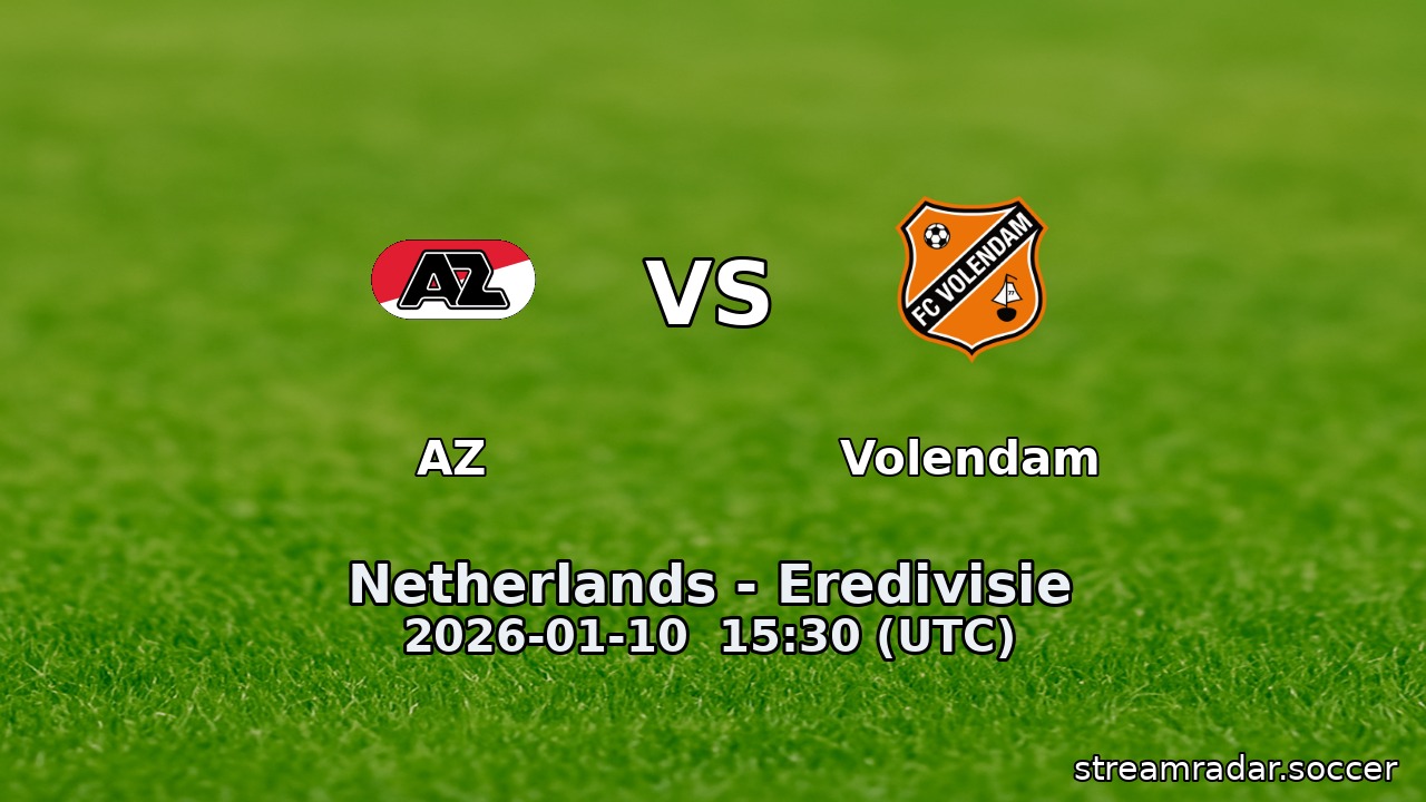 AZ vs Volendam