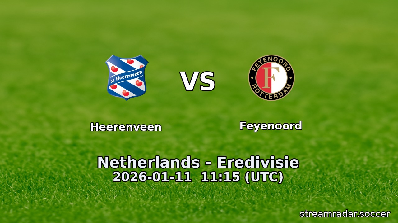 Heerenveen vs Feyenoord