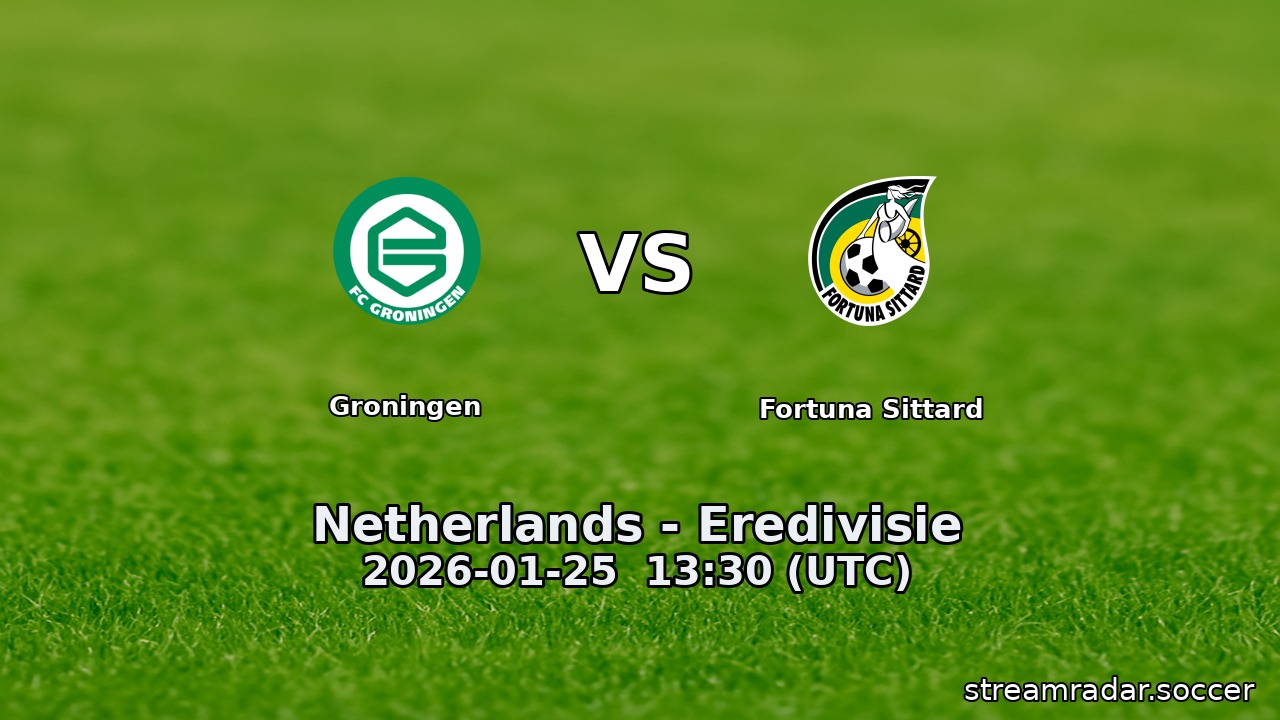 Groningen vs Fortuna Sittard