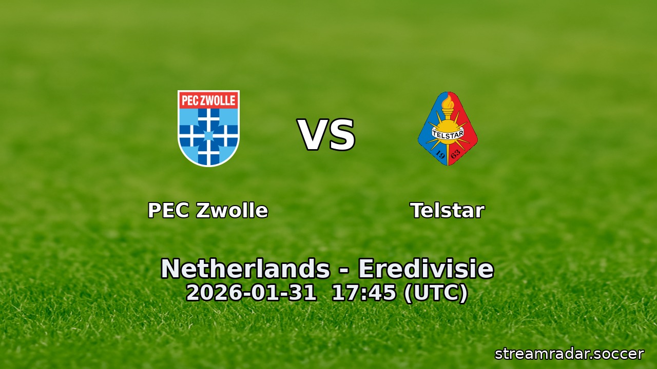 PEC Zwolle vs Telstar