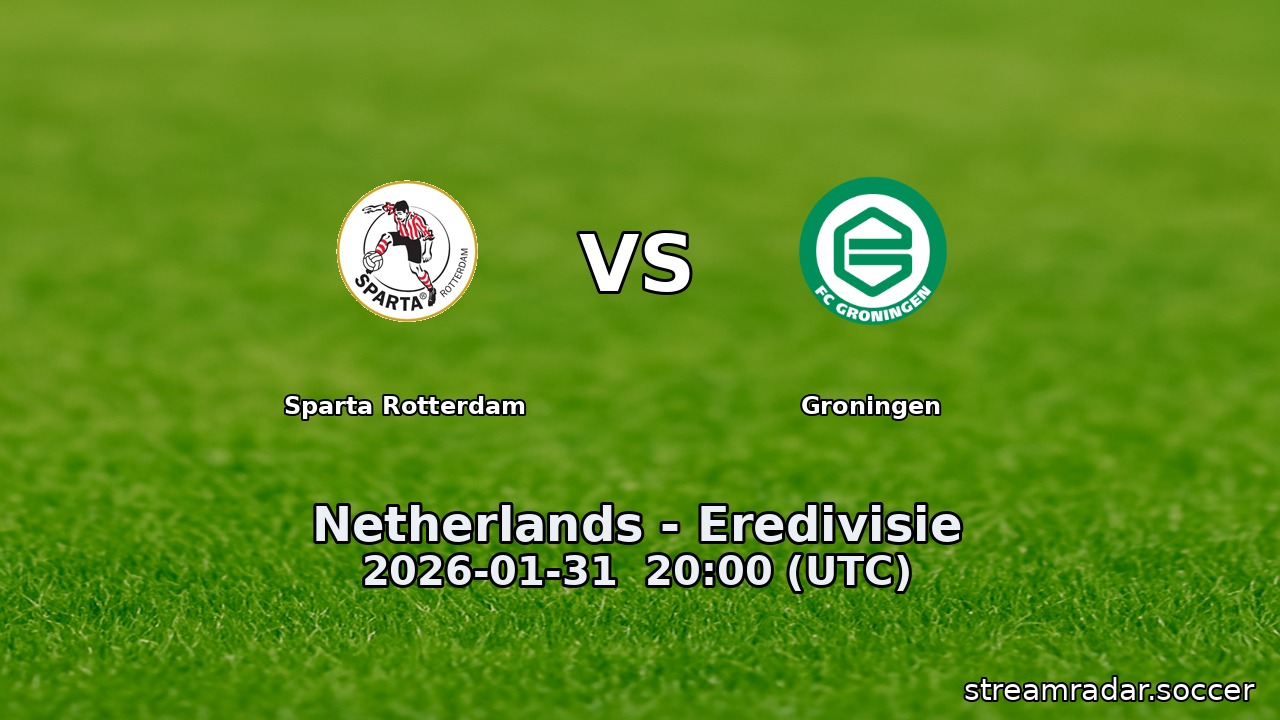 Sparta Rotterdam vs Groningen
