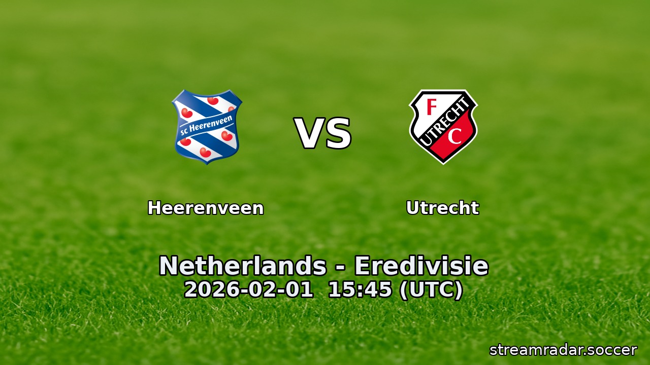 Heerenveen vs Utrecht