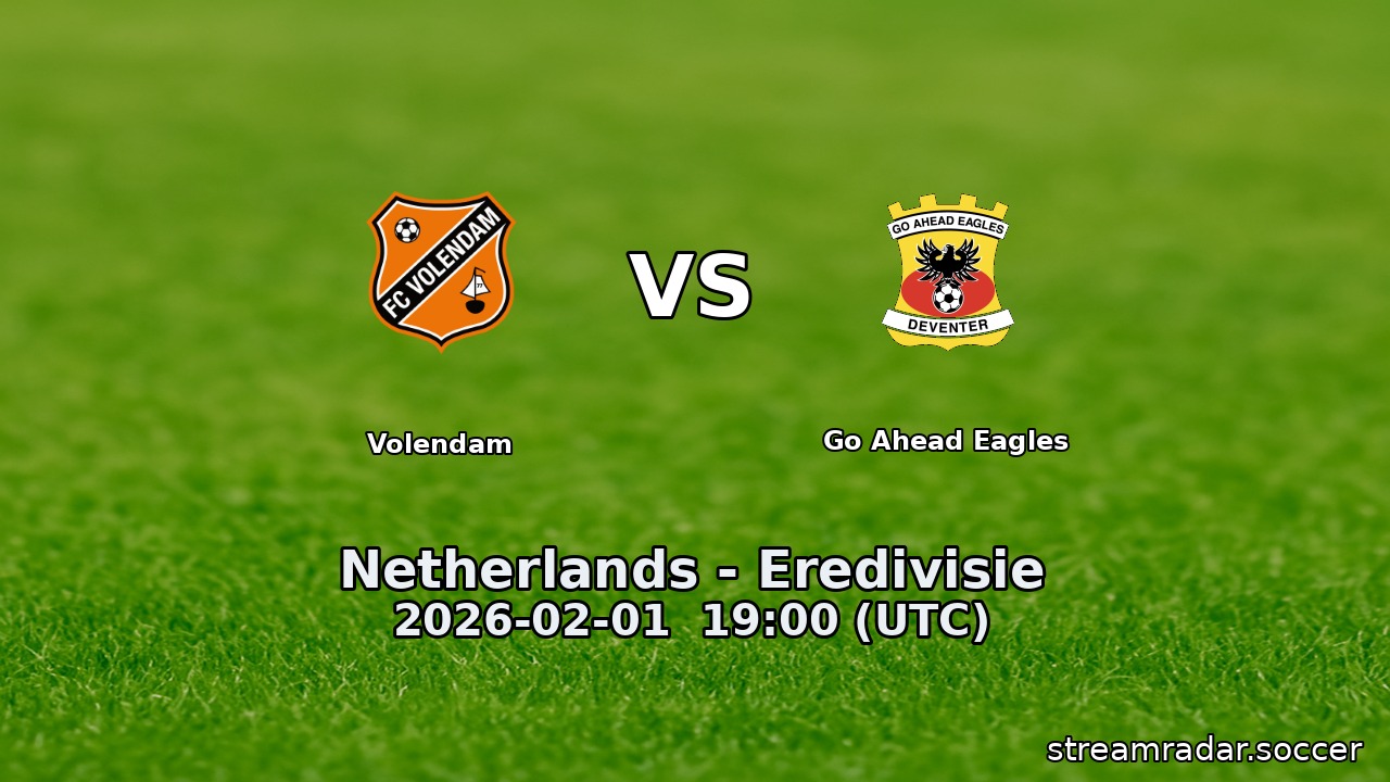 Volendam vs Go Ahead Eagles