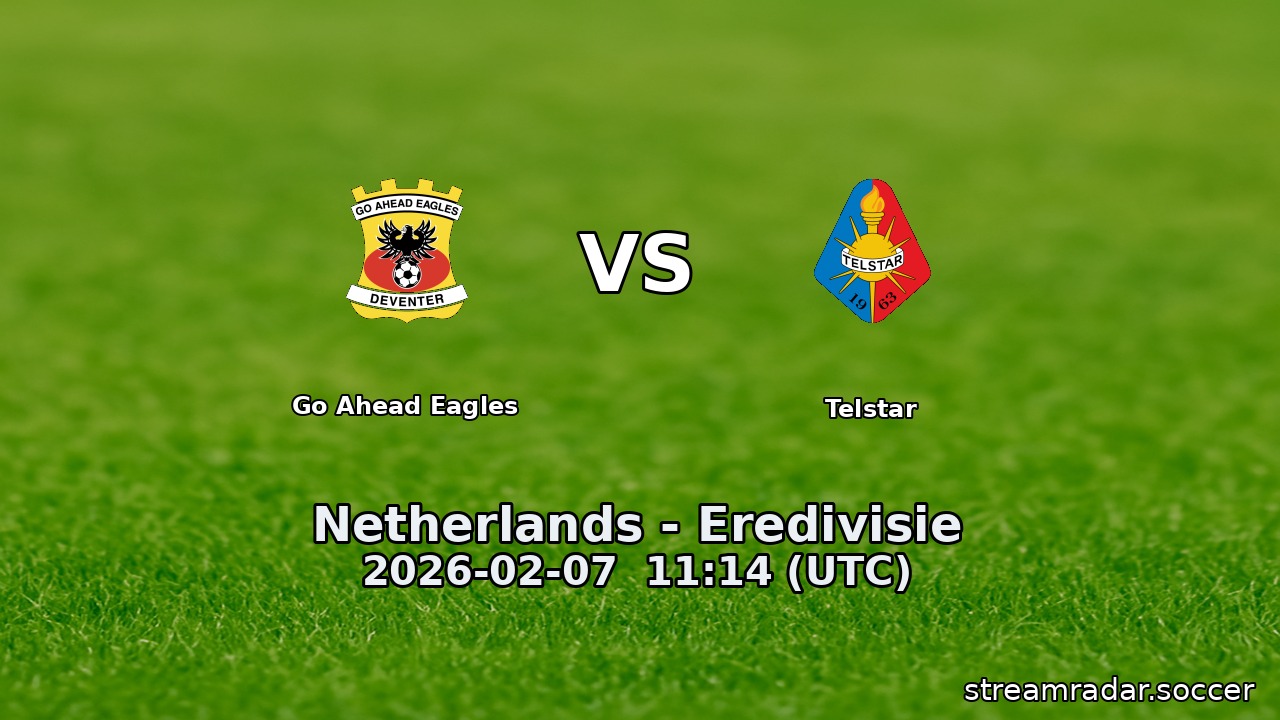 Go Ahead Eagles vs Telstar
