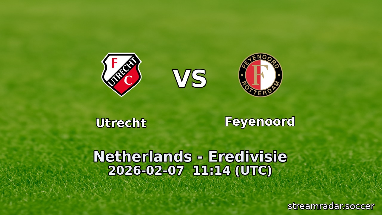 Utrecht vs Feyenoord