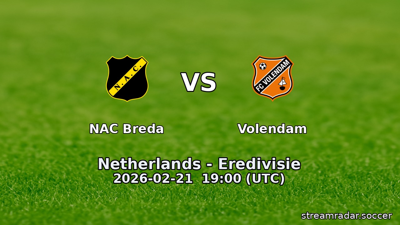 NAC Breda vs Volendam