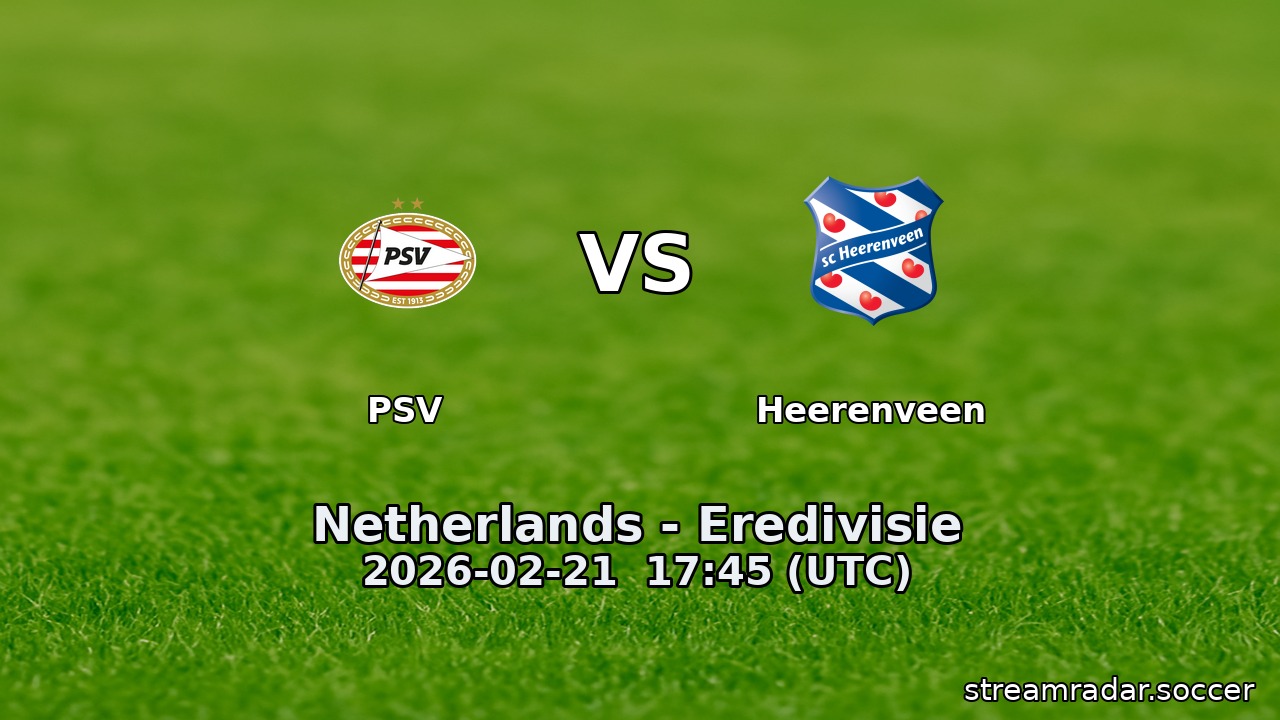 PSV vs Heerenveen