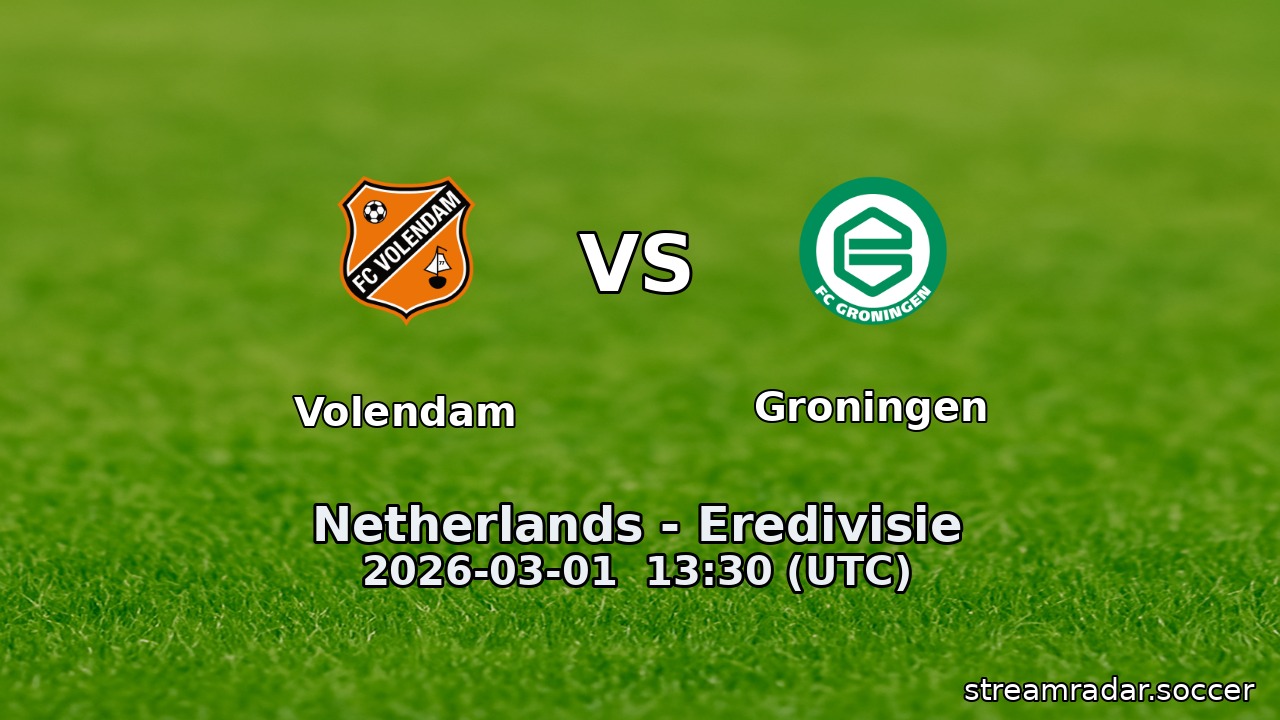 Volendam vs Groningen
