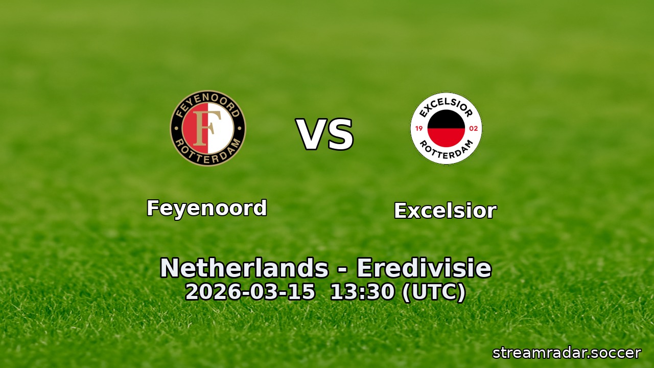 Feyenoord vs Excelsior