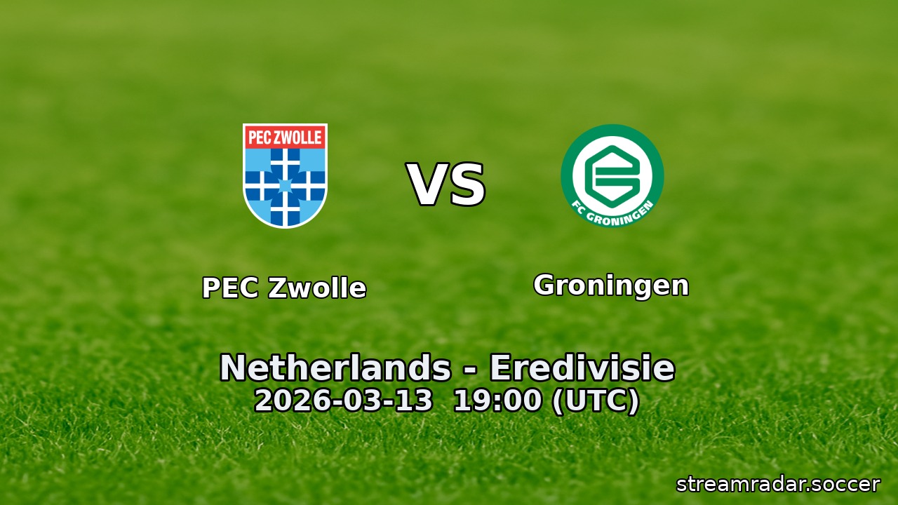 PEC Zwolle vs Groningen