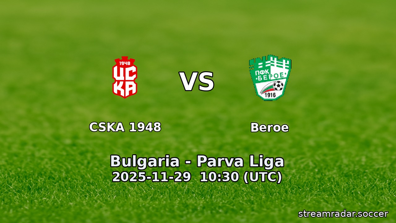 CSKA 1948 vs Beroe
