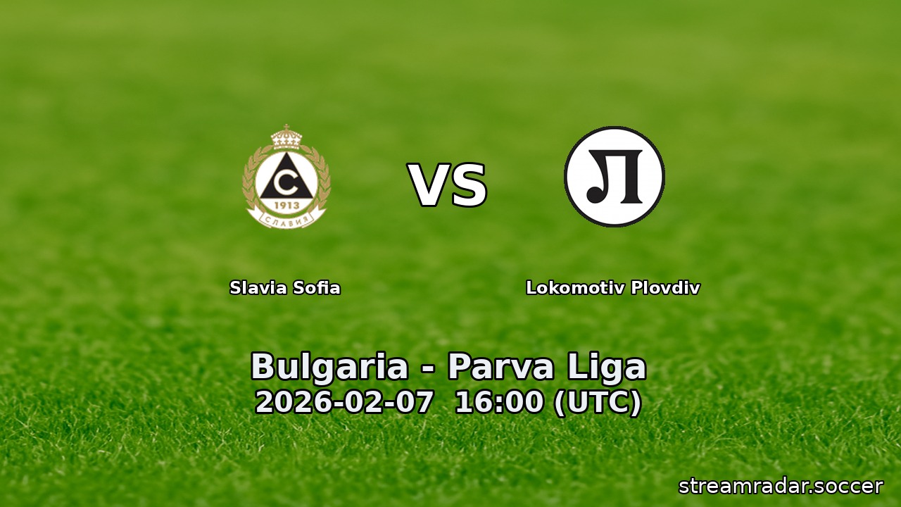 Slavia Sofia vs Lokomotiv Plovdiv