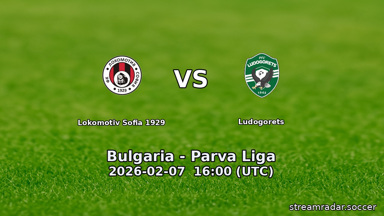 Lokomotiv Sofia 1929 vs Ludogorets