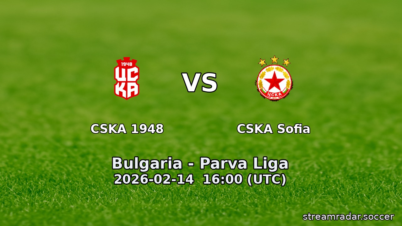 CSKA 1948 vs CSKA Sofia