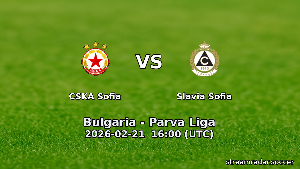 CSKA Sofia vs Slavia Sofia