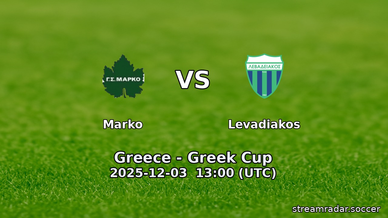 Marko vs Levadiakos