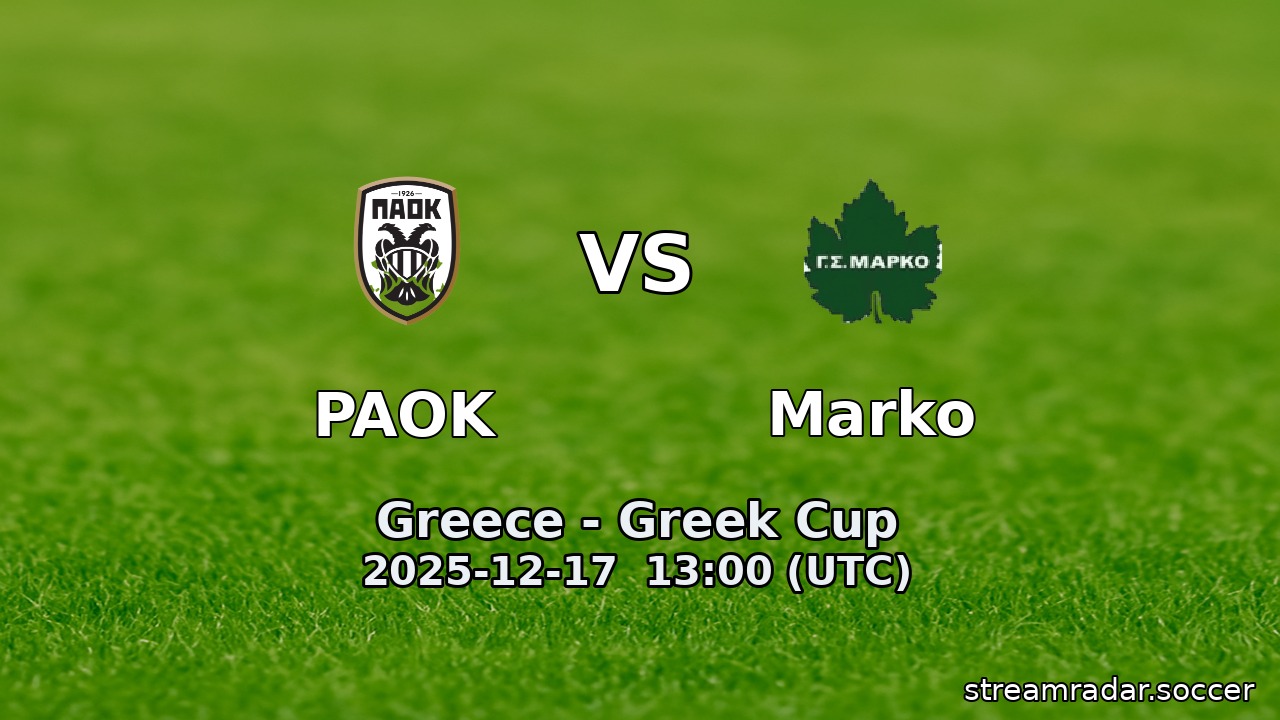 PAOK vs Marko