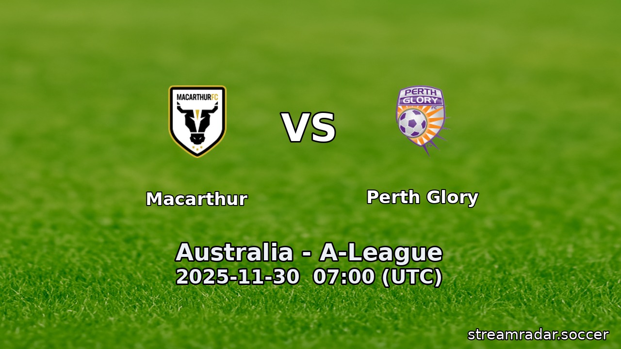 Macarthur vs Perth Glory