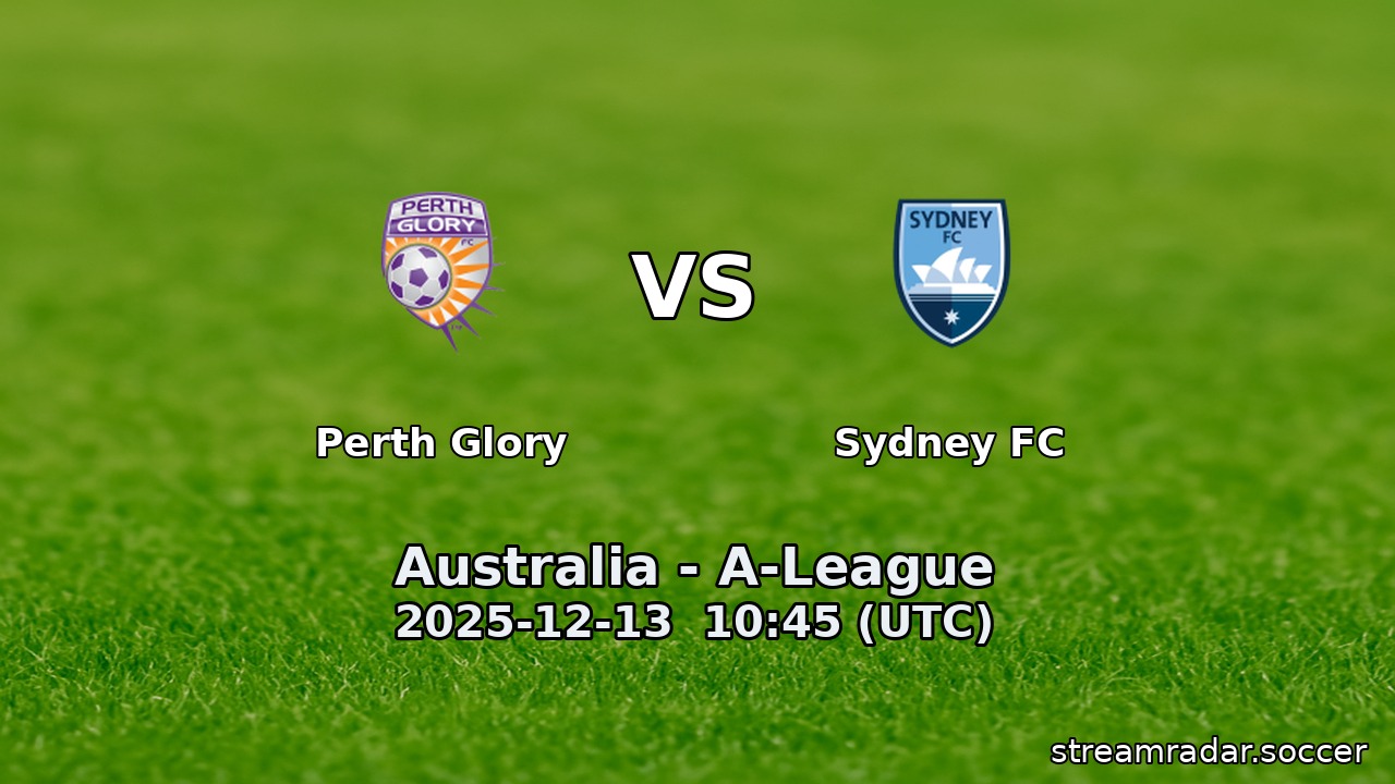 Perth Glory vs Sydney FC