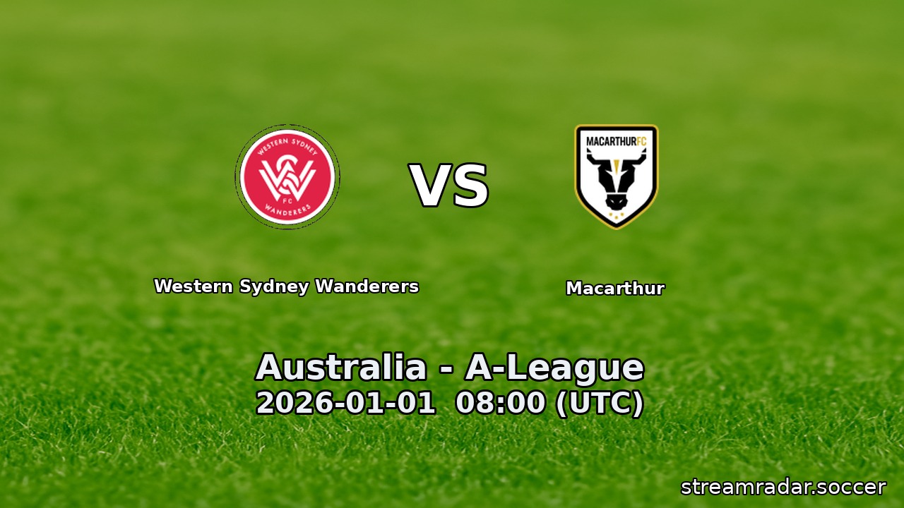 Western Sydney Wanderers vs Macarthur