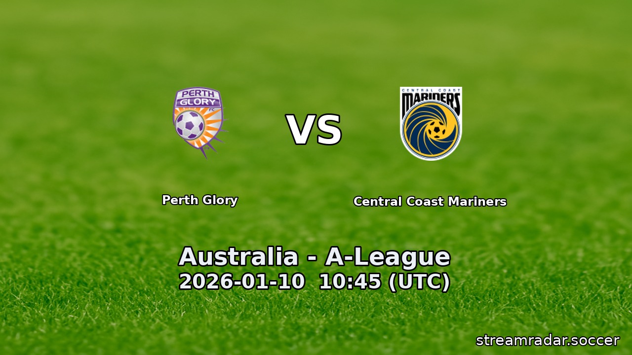 Perth Glory vs Central Coast Mariners