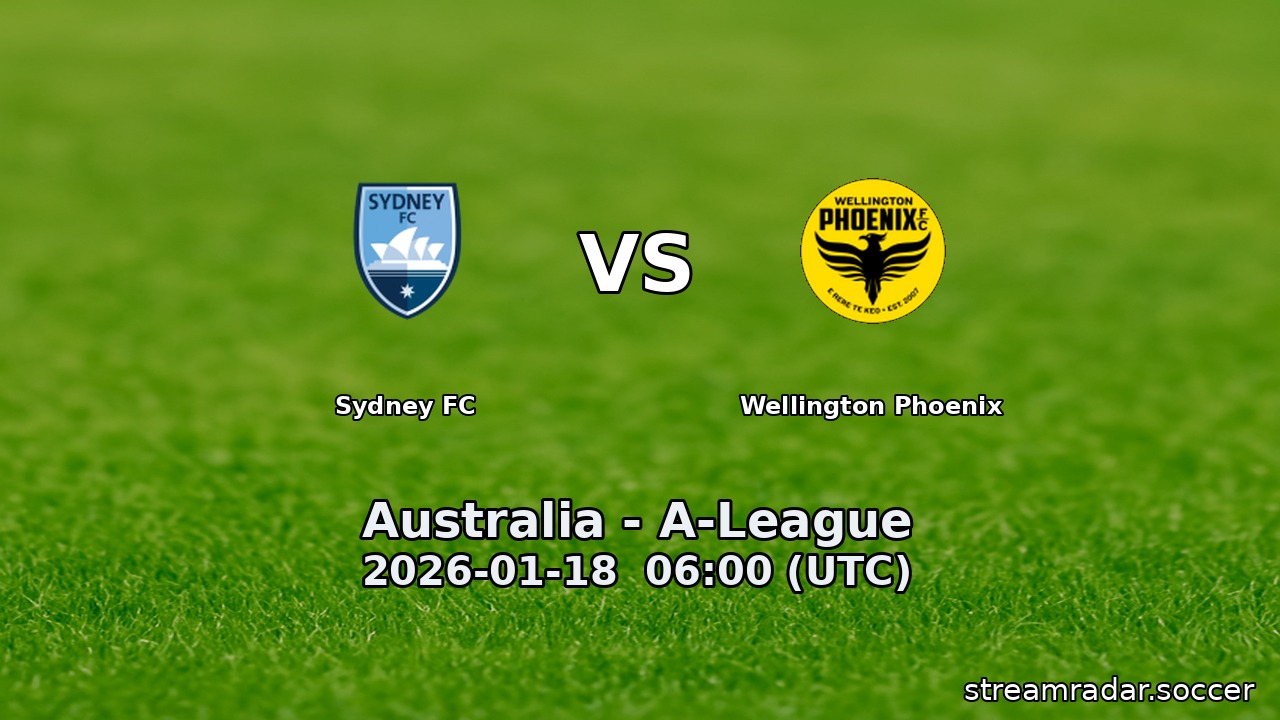 Sydney FC vs Wellington Phoenix