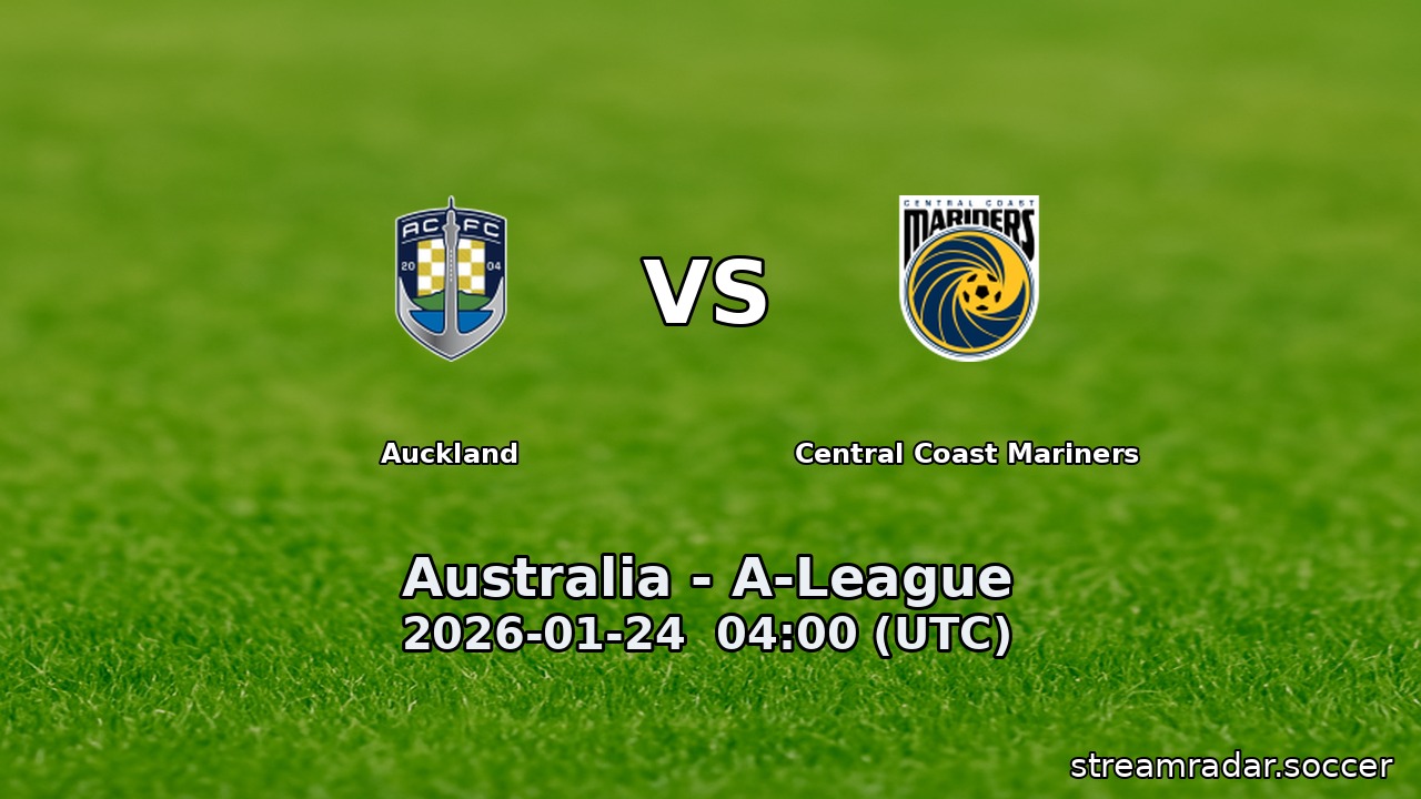 Auckland vs Central Coast Mariners