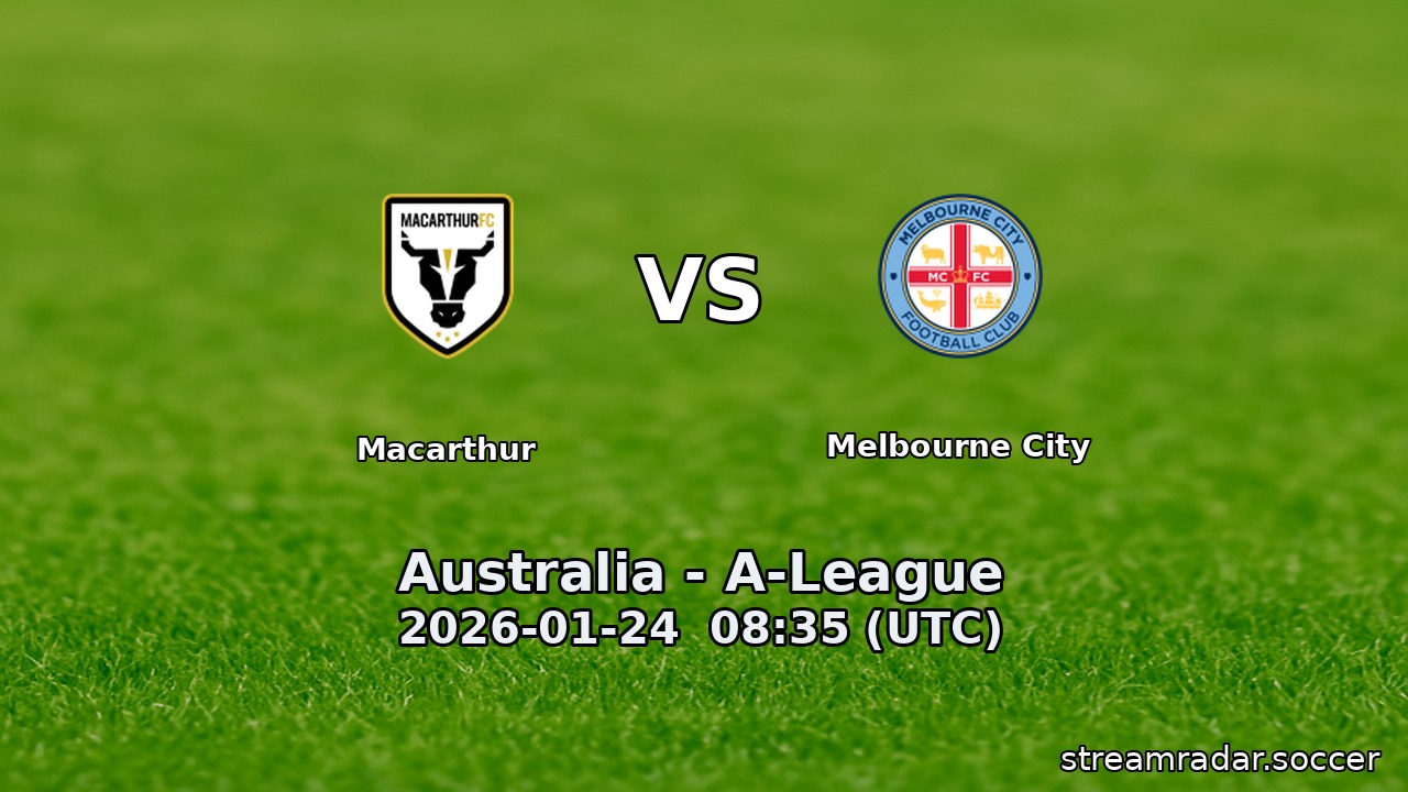 Macarthur vs Melbourne City