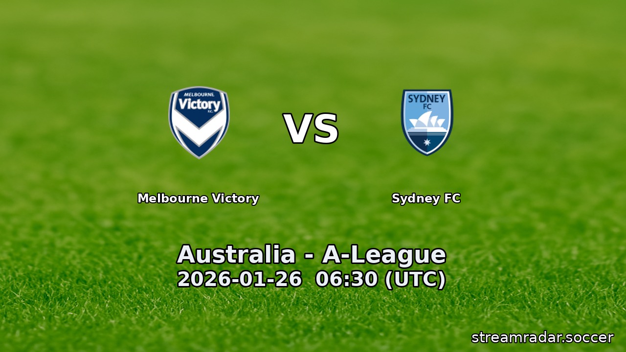 Melbourne Victory vs Sydney FC