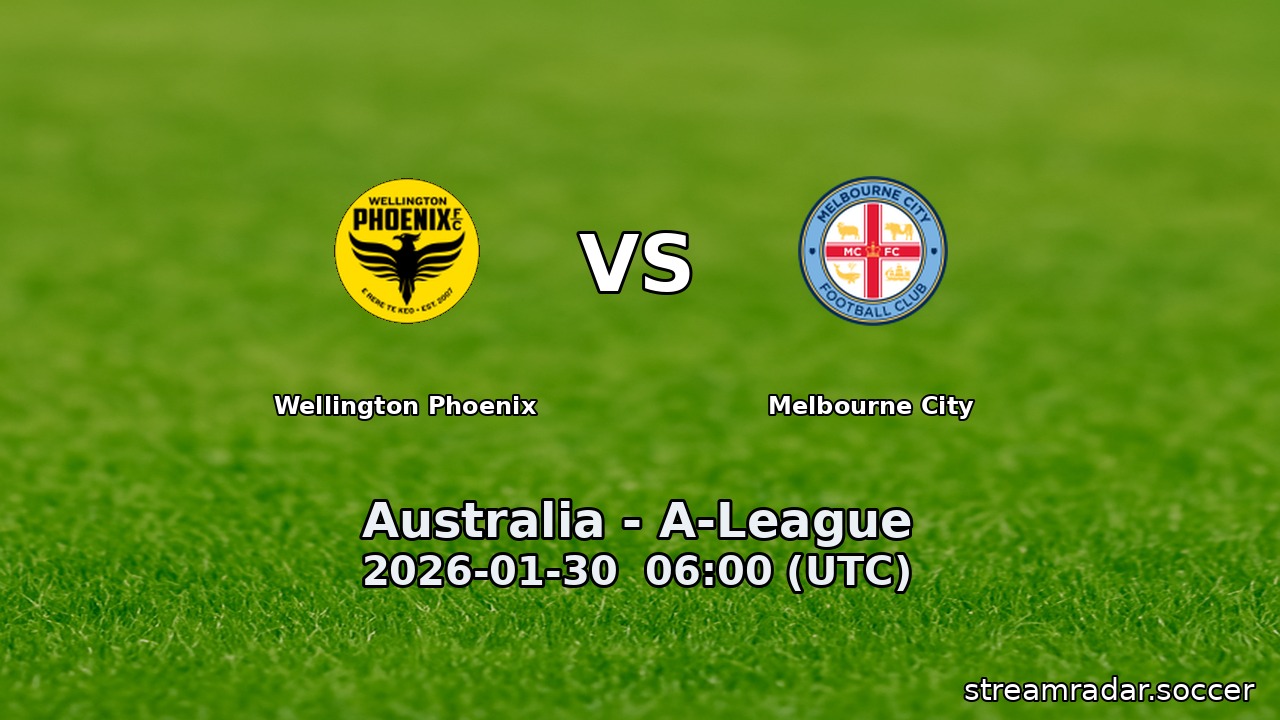 Wellington Phoenix vs Melbourne City