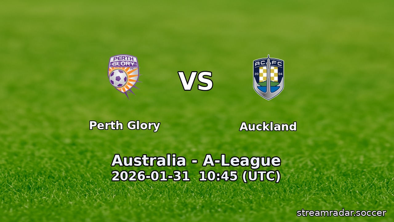 Perth Glory vs Auckland