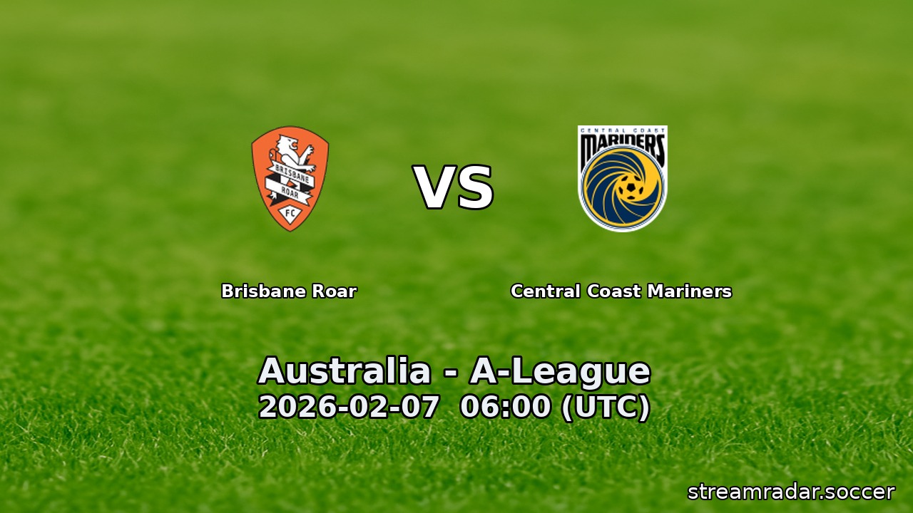 Brisbane Roar vs Central Coast Mariners